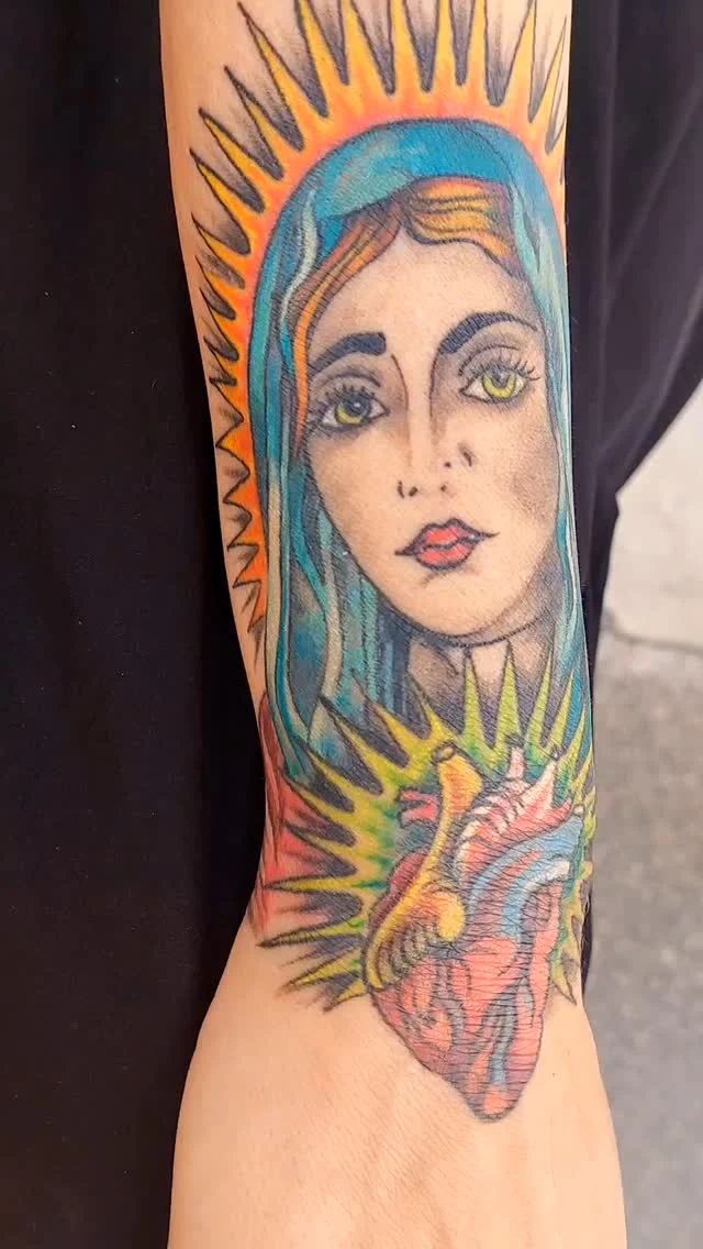 Madonna von @monikaweber.happyneedles #monikaweber #happyneedlestattoo #tattooartist #tattoovienna #tattoowien #tattoowien #tattooidea #happyneedles #tattooartist