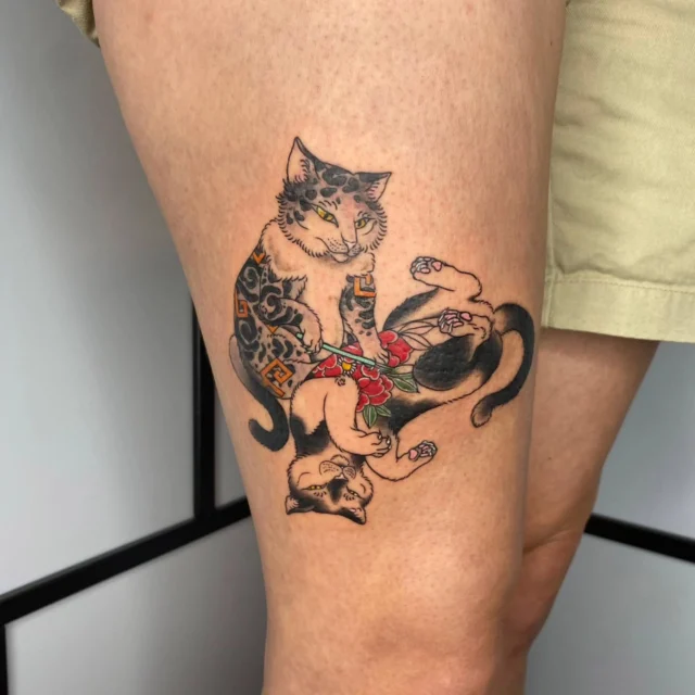 This is what happens when you leave cats alone 🐈 Made by our artist @tattschu